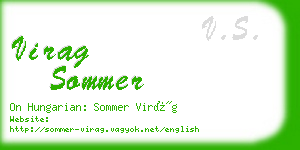 virag sommer business card